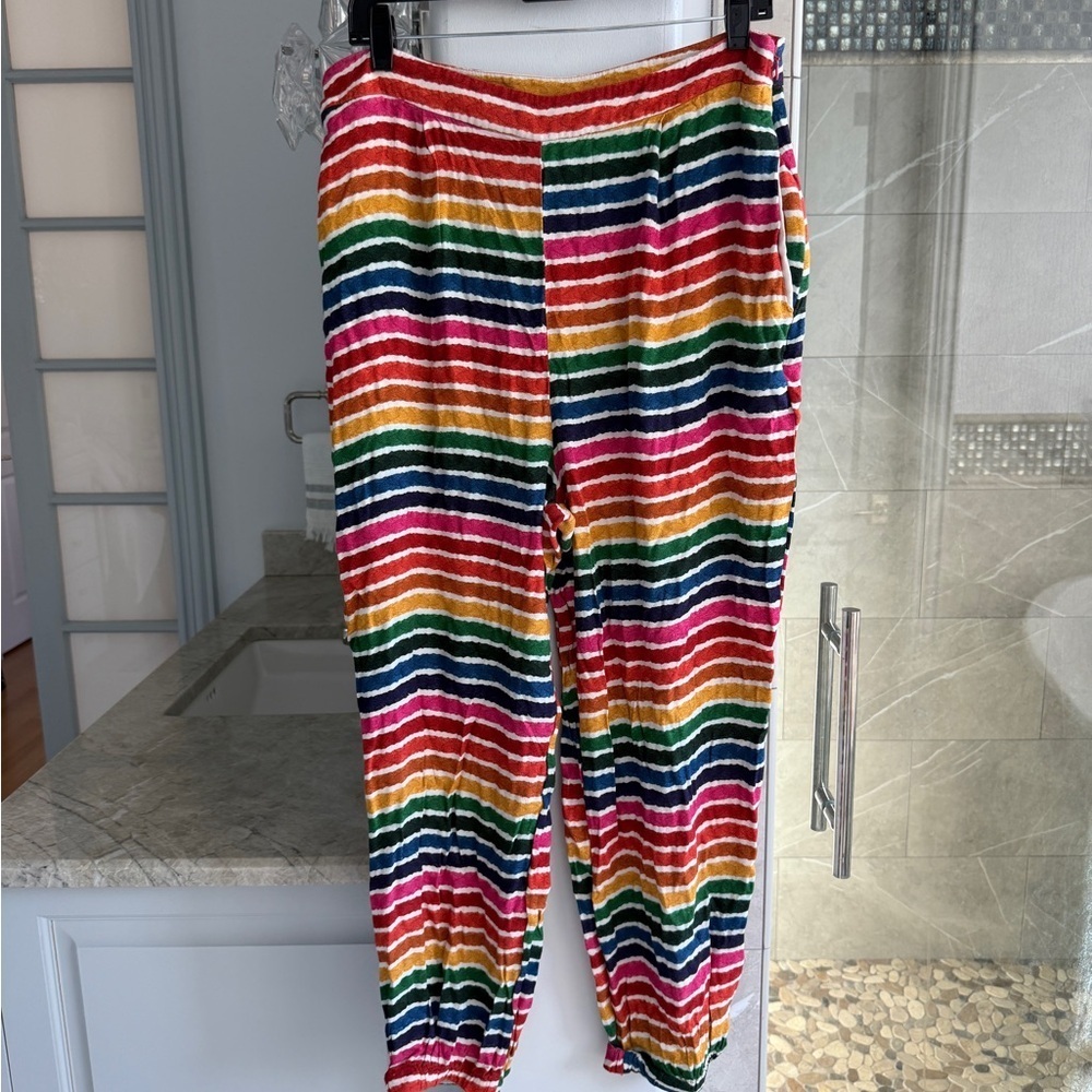 Farm Rio Rainbow Striped Joggers - Picture 7 of 13